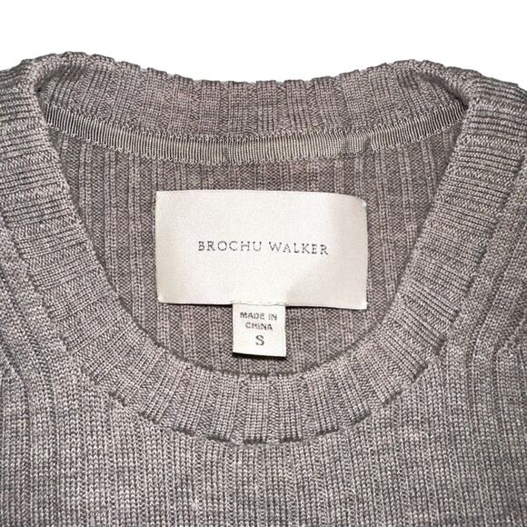 Brochu Walker The Dean Wrap Wool Pullover Top SMALL - Picture 5 of 8